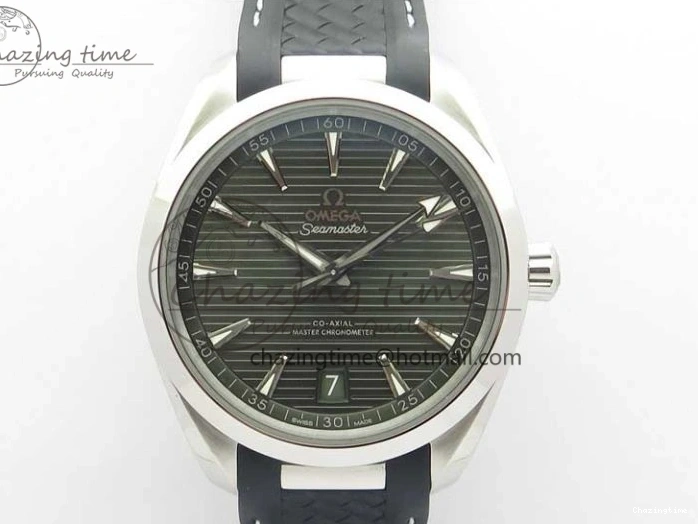 0407 TechFriendly Aqua Terra 150M Master Chronometers VSF 1:1 Best Edition Green Dial on Black Rubber Strap A8900 Super Clone (2 Straps) 7915